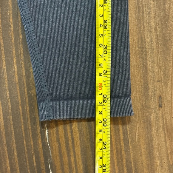 OFFLINE by AERIE Womens Medium Leggings 🖤 Charcoal Gray High Rise Ribbed Yoga - Picture 5 of 5